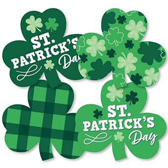 Big Dot Of Happiness Shamrock St. Patrick’s Day Decor Saint Patty’s Party Essentials 20 pc