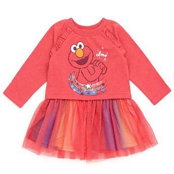 Sesame Street Elmo Glitter Tutu Dress