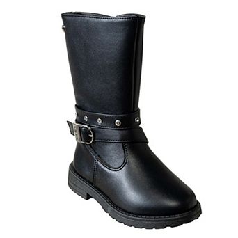 Bebe Girl's Toddler Rider Boot with Heart Buckle