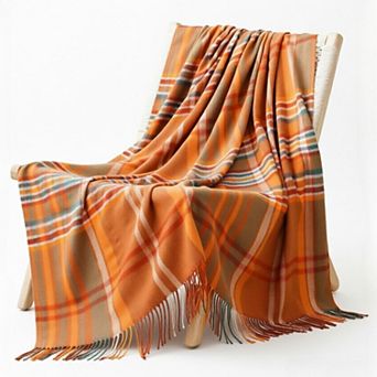Plaid Throw Blanket for Couch, Fall Throw Blanket 50"x60" Fall Decor,Checkered Blanket for Bed, Sofa