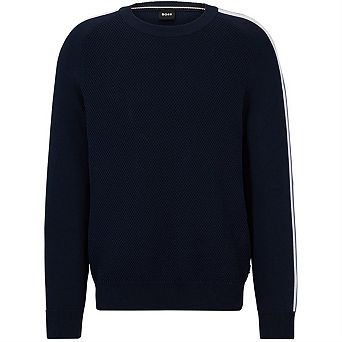 Boss Mens Crew Neck Regular Long-Sleeved Pullover
