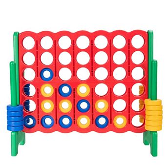Costway Jumbo 4-to-Score 4 in A Row Game Set for Family