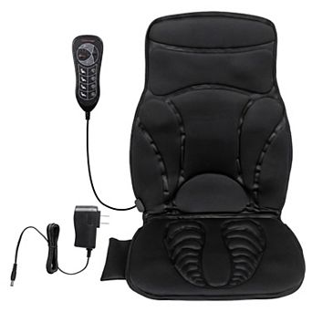 Costway Back Massager Seat Cushion with Heat Electric Massage Chair Pad 3 Speeds