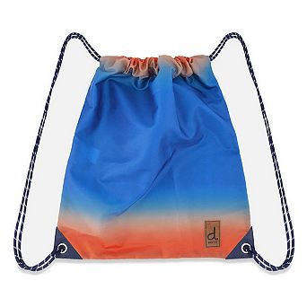 Drawstring Bag Blue And Orange Gradient