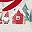 Beige Christmas Print