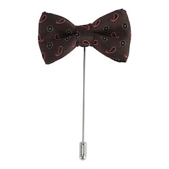 Versatile Paisley Bowtie Lapel Pin Suit Tuxedo Brooch Badge 1 pc