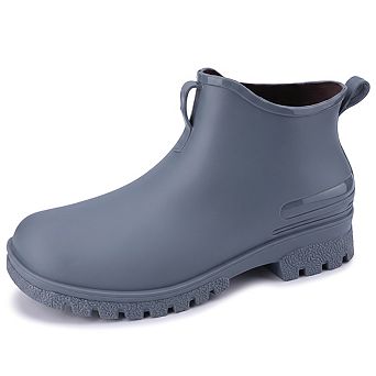 Women's Non Slip Chunky Heels Waterproof Ankle Rain Boots