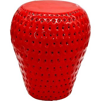 KWPZQEB Oversized Resin Fruit Stool, 2-in-1 Multifunctional Side Table & Plant Stand for Home,Garden