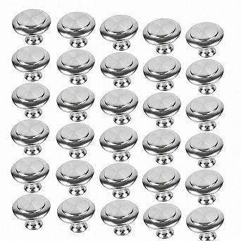 30 Pack Brushed Nickel Cabinet Knobs Drawer Pulls Hardware With Screws For Furniture
