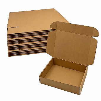 20 Pack Brown Corrugated Shipping Boxes For Small Business Mailing Gift Giving