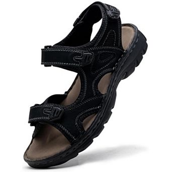 Men's Adjustable Leather Hiking Sandal