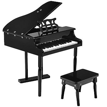 Costway 30 key Childs Toy Grand Baby Piano w/ Kids Bench Wood