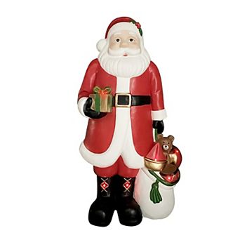 Fraser Hill Farm 3-ft. Flat Back Santa Claus Figurine with Gifts