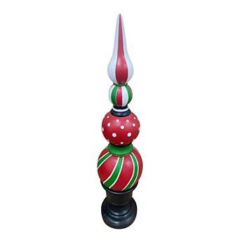 Fraser Hill Farm 4.2-ft. Whimsical Christmas Finial Outdoor Decor