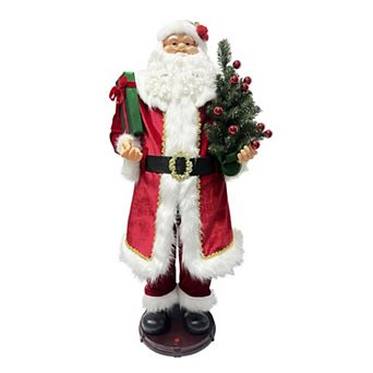 Fraser Hill Farm 4.9-ft. Animated Musical Dancing Santa Claus