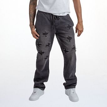 Men's Caliber Denim Co. BRIGADE Distressed Pull-On Pants