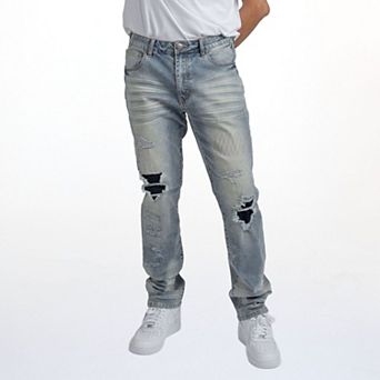 Men's Caliber Denim Co. HARDBALL Ripped Denim Jeans