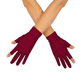 1 Pair Men Women Lightweight Half-Finger Gloves Sun Protection Driving