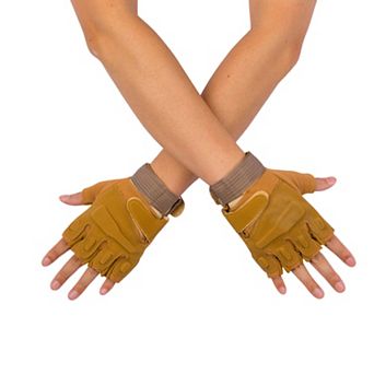 Men's Half-Finger Outdoor Gloves Non-Slip Fitness Hiking Cycling