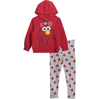 Sesame Street 2 pc Fleece Hoodie and Leggings Set