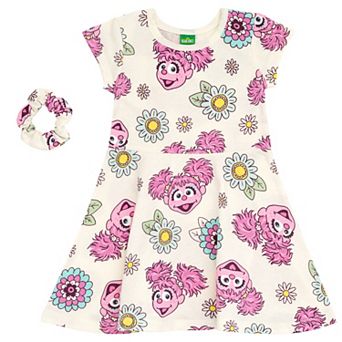 Sesame Street 2 pc Skater Dress and Scrunchie Set