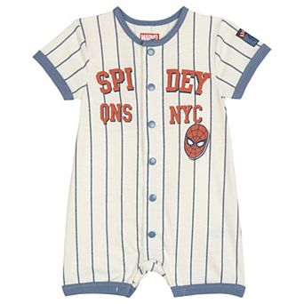 Marvel Spider-Man Baseball One Piece Romper