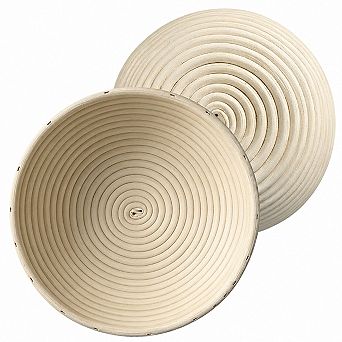 2-Pack Round Rattan Bread Proofing Basket For Sourdough Baking
