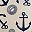 Navy Blue Anchors