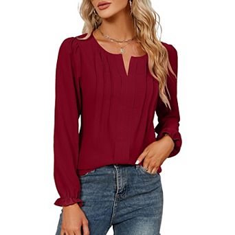 Womens Dressy Casual Work Business Fall Trendy Blouses