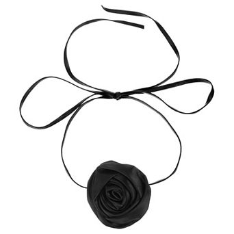 Rose Necklace for Women, Flower Chokers Necklace Adjustable Chokers Fashion Accessories