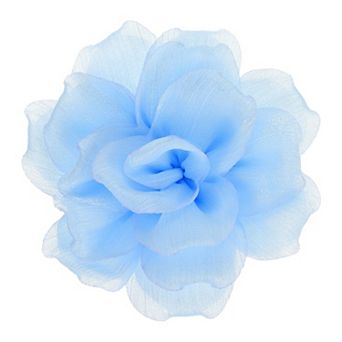 4.7'' Large Satin Fabric Flower Brooch for Women Organza Elegant Floral