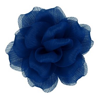4.7'' Large Satin Fabric Flower Brooch for Women Organza Elegant Floral