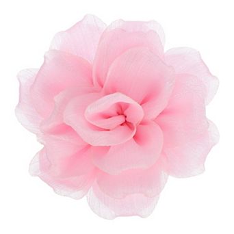 4.7'' Large Satin Fabric Flower Brooch for Women Organza Elegant Floral
