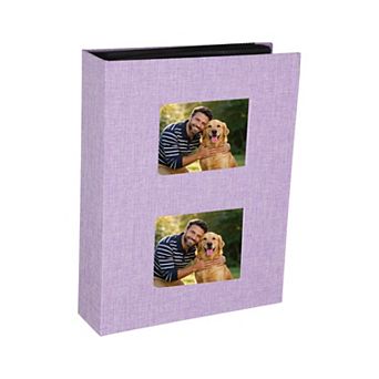 Small Photo Album Linen Picture Book with Front Window