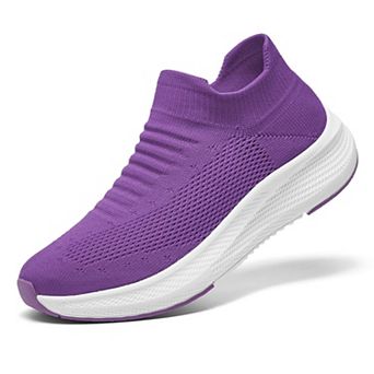Womens Slip On Walking Shoes Lightweight Casual Sneakers