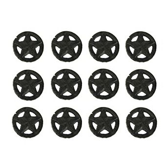 Set Of 12 Rustic Brown Western Star Cast Iron Cabinet knob Or Drawer Pulls