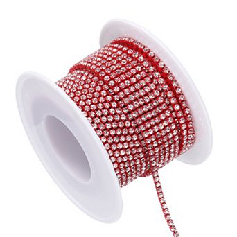 10 Yard x 2 mm Crystal Rhinestone Close Chain Trim for Jewelry Making