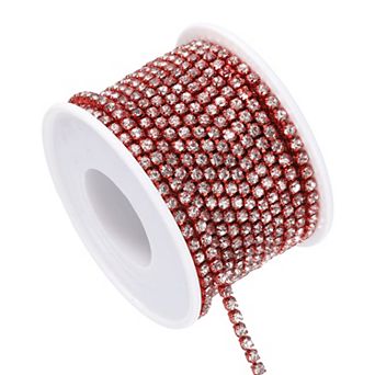10 Yard x 3 mm Crystal Rhinestone Close Chain Trim for Jewelry Making, DIY