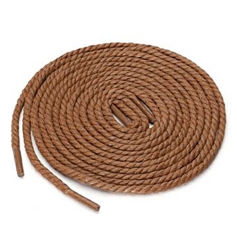 2 Pairs Round Rope Waterproof Braided Waxed Shoelaces for Boots Shoes 27.5"