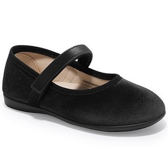 HOMEHOT Girls Mary Jane Flats With Hook-and-Loop for Little Big Kids