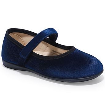 HOMEHOT Girls Mary Jane Flats With Hook-and-Loop for Little Big Kids