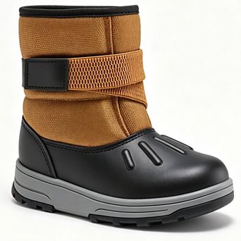 HOMEHOT Girls Snow Boots Winter Waterproof Non-Slip Cold Weather Shoes