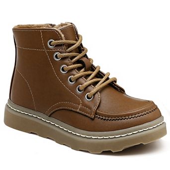 HOMEHOT boys Warm Boots Winter Work Ankle Boots Side Zipper for Little/Big Kid