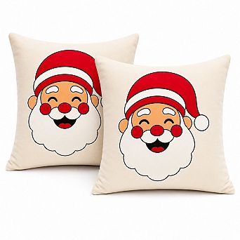 Covers&All Christmas Decorative Throw Pillow for Sofa, Couch, Bed & Holiday Home Décor