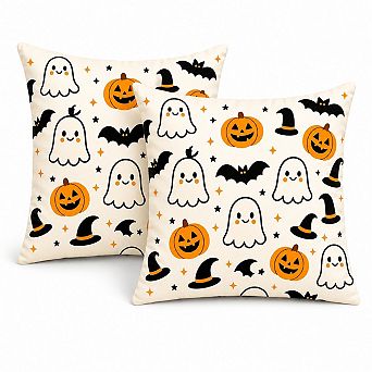 Covers&All Halloween Decorative Throw Pillow for Sofa, Couch & Home Décor