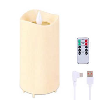 Flameless Candles Light with Projector, 6 Holiday Slides, LED Candle Indoor Light for Room & Party