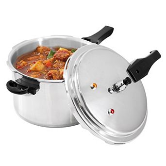 MegaChef Pro 7-qt Aluminum Stovetop Pressure Cooker, Induction Compatible