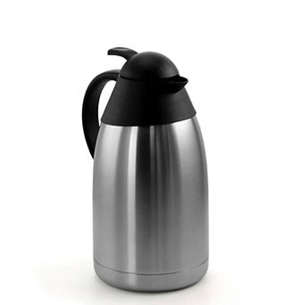 MegaChef Pro 2 Liter Stainless Steel Thermal Beverage Carafe for Coffee and Tea