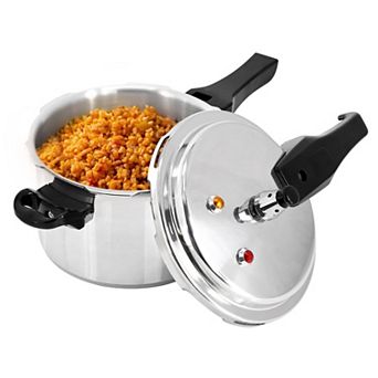 MegaChef Pro 3-qt Aluminum Stovetop Pressure Cooker, Induction Compatible