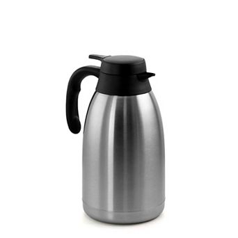 MegaChef Pro 2L Stainless Steel Thermal Beverage Carafe for Coffee and Tea